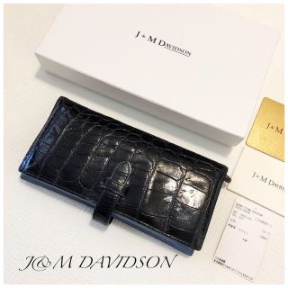 ジェイアンドエムデヴィッドソン(J&M DAVIDSON)のJ&M DAVIDSON＊クロコ型押し 牛革長財布(財布)