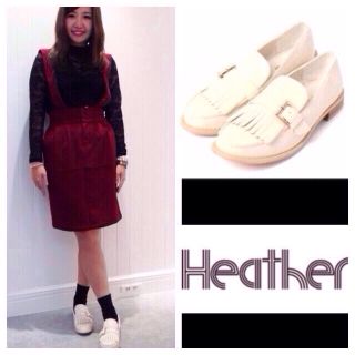 ヘザー(heather)のheather フリンジローファー(ローファー/革靴)