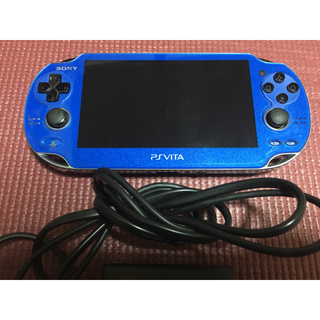 プレイステーションヴィータ(PlayStation Vita)のPS VITA 中古 ブルー(携帯用ゲーム機本体)