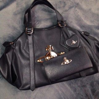 Vivienne Westwood - ビッグオーブ ボストンバッグ 黒の通販 by