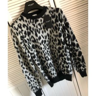 SAINT LAURENT PARIS サンローランパリ 15AW Leopard Mohair Knit 459938 Y1UC1 レオパードモヘアニットプルオーバーセーター