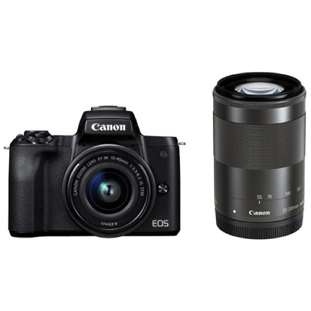 Canon - Canon EOS kiss M ダブルズームキット ブラック