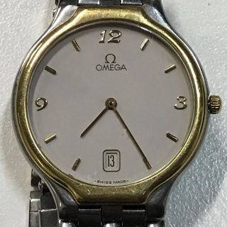 オメガ(OMEGA)のオメガ デビル デイト クオーツ メンズ ベゼルゴールド ジャンク OMEGA(腕時計(デジタル))