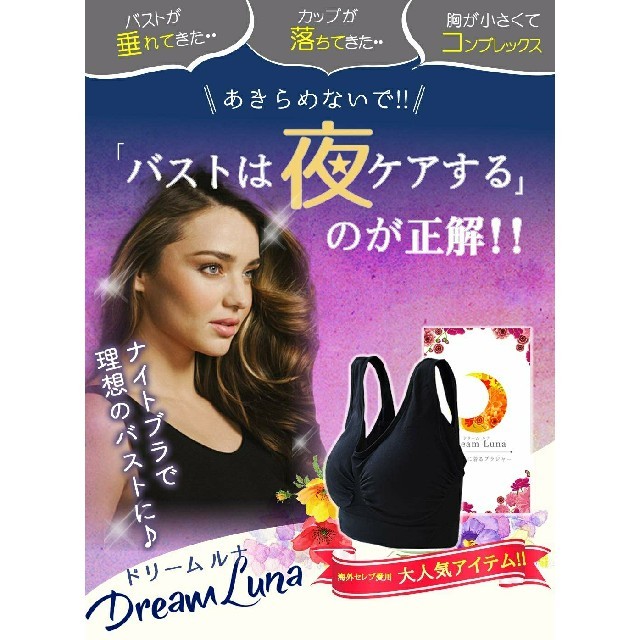 【正規品】ドリームルナSサイズ ナイトブラ 夜用 育乳 産後のバスト崩れケア

 レディースの下着/アンダーウェア(ブラ)の商品写真