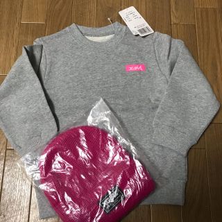 エックスガール(X-girl)のSAKI様 新品 未使用  X-girl  トレーナー  ニット帽  帽子 (Tシャツ/カットソー)