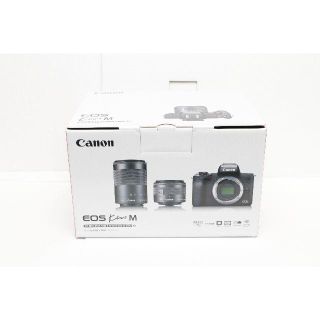 キヤノン(Canon)の新品 Canon EOS Kiss M レンズセット 黒(ミラーレス一眼)