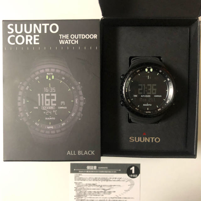 SUUNTO(スント)のゆうさんSUUNTO CORE ALL BLACKスント コア オールブラック メンズの時計(腕時計(デジタル))の商品写真