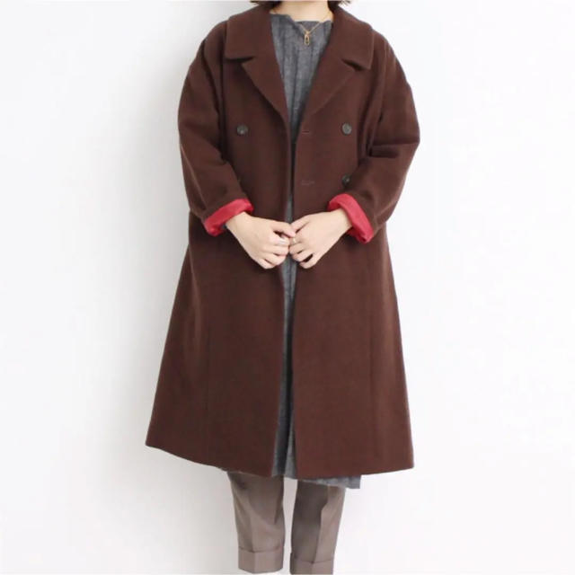 fig London エアリアルパイル ダブルロングコート | www.jarussi.com.br