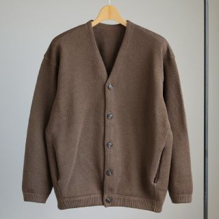 コモリ(COMOLI)のcrepuscule moss stich カーディガン　ブラウン(カーディガン)