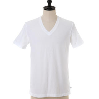 ジェームスパース(JAMES PERSE)の送料込 James Perse v neck tee サイズ 2 white(Tシャツ/カットソー(半袖/袖なし))