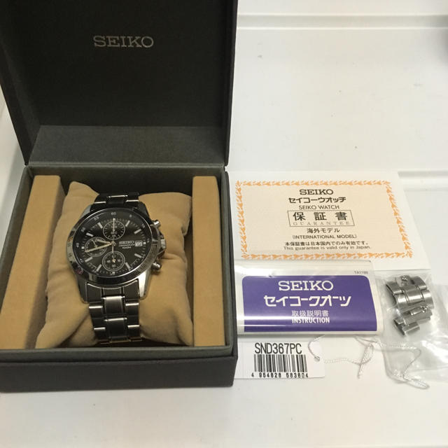 美品 セイコー SEIKO  SND367PC クロノグラフ 逆輸入  腕時計