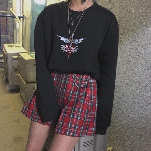 faithtokyo punk check skirt