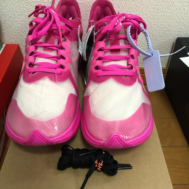 OFF-WHITE x NIKE ZOOM FLY PINK 28cm