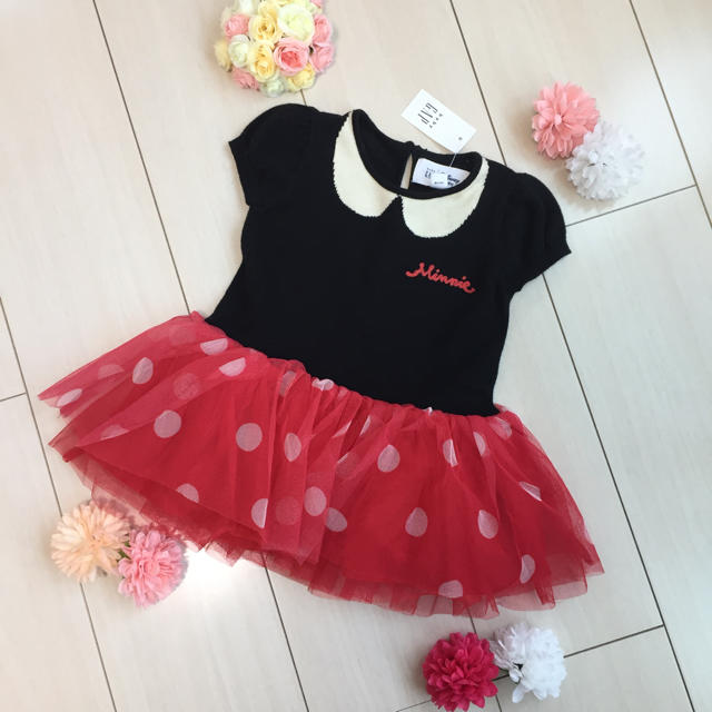 babyGAP(ベビーギャップ)の♡新品♡baby GAP♡ディズニー ミニーちゃん ワンピース♡ キッズ/ベビー/マタニティのベビー服(~85cm)(ワンピース)の商品写真