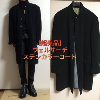 ラッドミュージシャン(LAD MUSICIAN)の【超美品】VERSACE ノーカラーコート (ステンカラーコート)