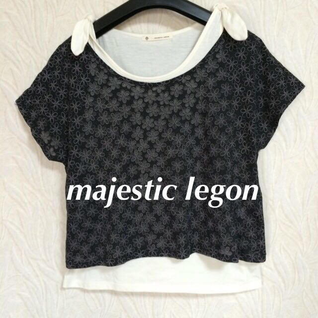 MAJESTIC LEGON(マジェスティックレゴン)のマジェ♡半袖 &キャミ2点SET レディースのトップス(Tシャツ(半袖/袖なし))の商品写真