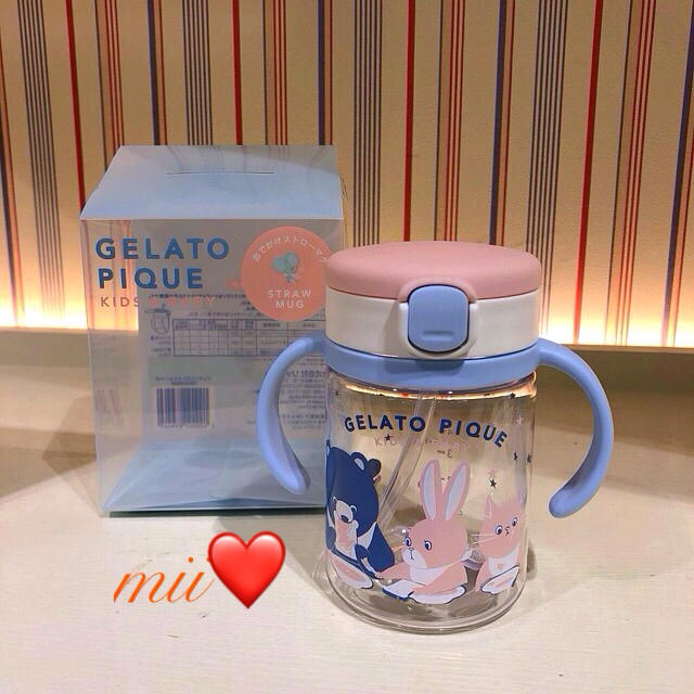 gelato pique(ジェラートピケ)の❤️即完売商品❤️新品未使用 【ジェラートピケ】 baby ストローマグ キッズ/ベビー/マタニティの授乳/お食事用品(マグカップ)の商品写真