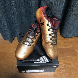 アディダス(adidas)の【売約済】アディダス エックス17.1 HG ゴールド 28.5(シューズ)