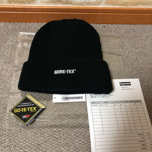 Supreme(シュプリーム)の【高柳様専用】supreme gore-tex beanie black メンズの帽子(ニット帽/ビーニー)の商品写真