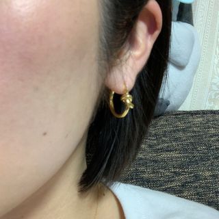 CELINEピアス☆ノットピアス