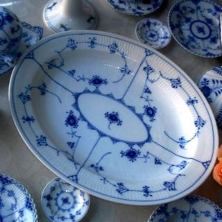 ロイヤルコペンハーゲン(ROYAL COPENHAGEN)の36㎝♪ロイヤルコペンハーゲンブルーフルーテッド オーバル ディッシュ(食器)