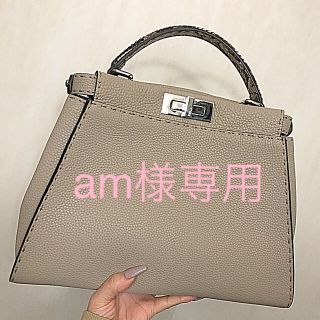 フェンディ(FENDI)のFENDI フェンディ ピーカブー ハンドバッグ パイソン ★専用★(ハンドバッグ)