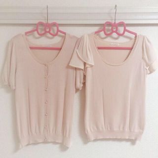 ウィルセレクション(WILLSELECTION)のウィルセレクション半袖リボンツイン♡(カーディガン)