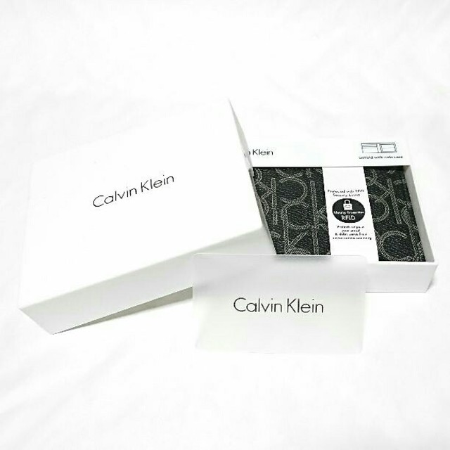 Calvin Klein(カルバンクライン)のカルバンクライン 財布 79463 ブラック メンズのファッション小物(折り財布)の商品写真