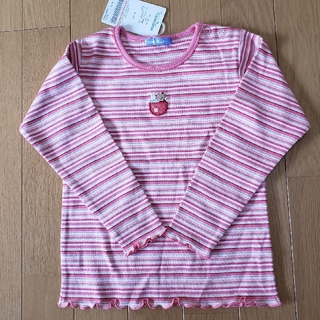 ファミリア(familiar)の新品　ファミリア　長袖　Tシャツ　100　ピンク　女の子(Tシャツ/カットソー)