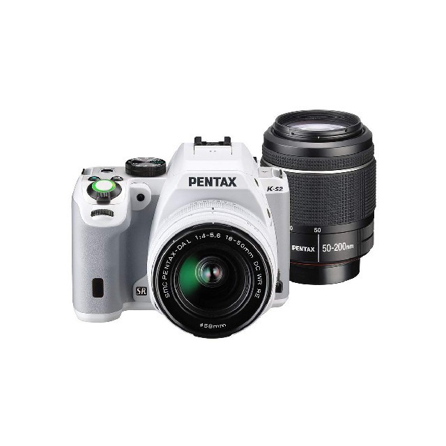 PENTAX(ペンタックス)のPENTAX デジタル一眼レフ K-S2 白 ダブルズームレンズキット スマホ/家電/カメラのカメラ(デジタル一眼)の商品写真