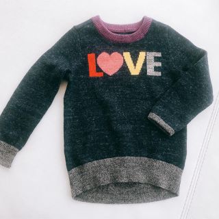 ギャップ(GAP)のGAP 女の子用 ロゴセーター 4歳用 100〜105㎝ 二回のみ着用☆(ニット)