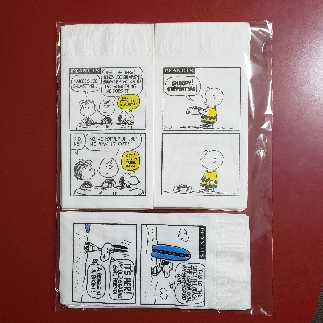 PEANUTS(ピーナッツ)の【詰め合わせ】ペーパーナプキン4種 【スヌーピー】 ハンドメイドの素材/材料(各種パーツ)の商品写真