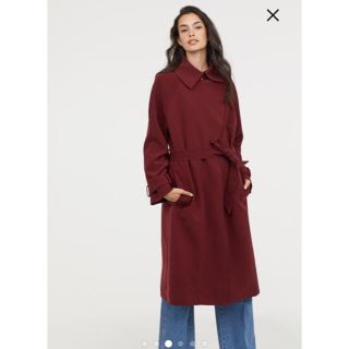 エイチアンドエム(H&M)の❤️新品未使用タグ付き ロングトレンチコート❤️(トレンチコート)