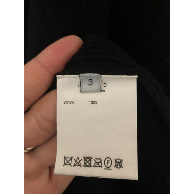 UNUSED(アンユーズド)のUNUSED US1497 (7G V-neck knit) ブラック 3 メンズのトップス(ニット/セーター)の商品写真