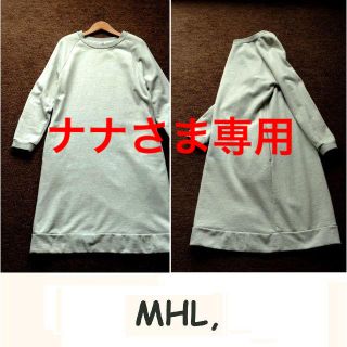 マーガレットハウエル(MARGARET HOWELL)のMHL ■ VINTAGE LOOP BACK スウェットワンピース(ひざ丈ワンピース)