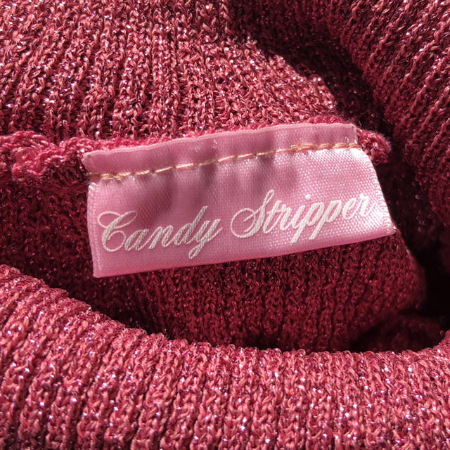 Candy Stripper(キャンディーストリッパー)の☆ラメタートルニット☆ レディースのワンピース(ひざ丈ワンピース)の商品写真