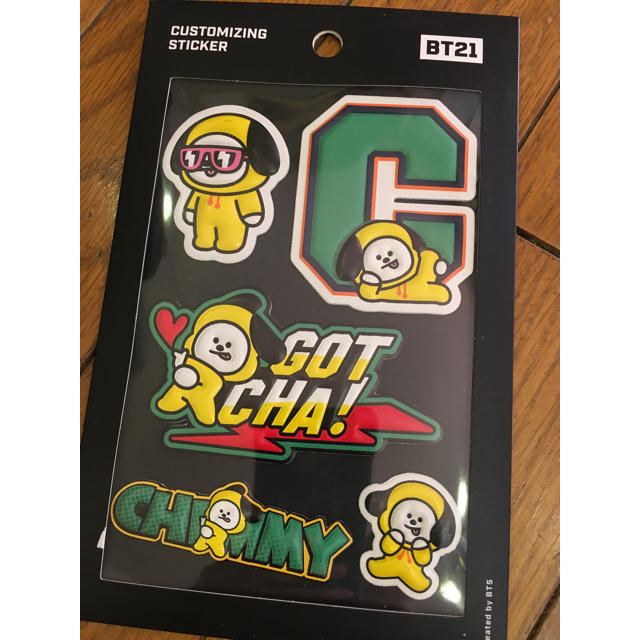 防弾少年団(BTS)(ボウダンショウネンダン)のbt21 chimmy ステッカー エンタメ/ホビーのCD(K-POP/アジア)の商品写真