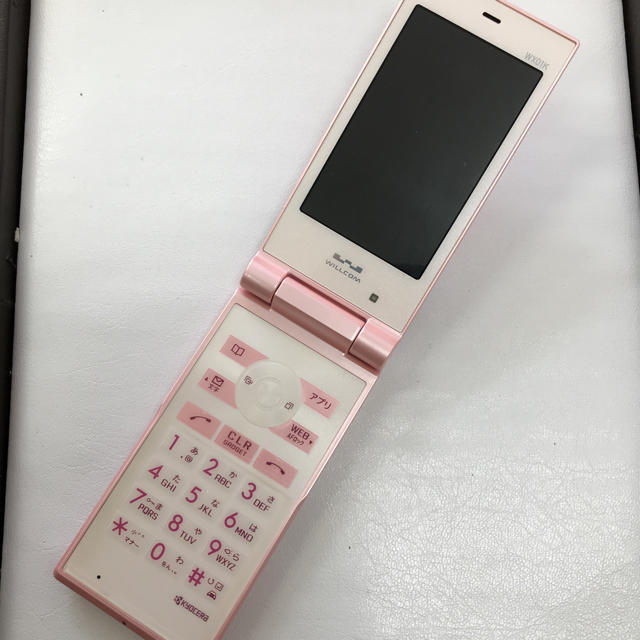 値下げ WILLCOM WX01K ピンク スマホ/家電/カメラのスマートフォン/携帯電話(PHS本体)の商品写真