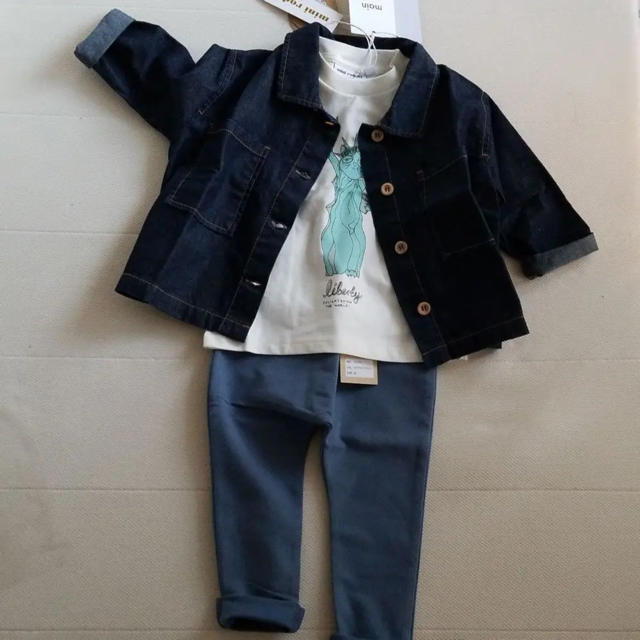 若者の大愛商品 2-3Y*main story デニムシャツ Over denim shirt Tシャツ/カットソー 若者の大愛商品 2-3Y*main story デニムシャツ Over denim shirt Tシャツ/カットソー
