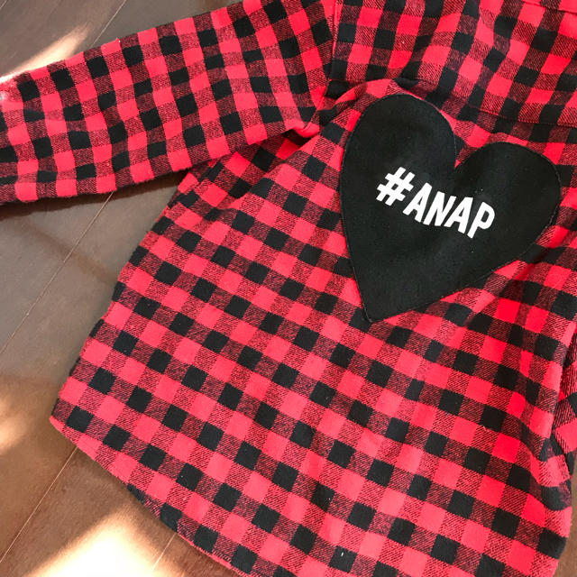 ANAP Kids(アナップキッズ)のANAP KIDS チェックシャツ 130 キッズ/ベビー/マタニティのキッズ服女の子用(90cm~)(ブラウス)の商品写真