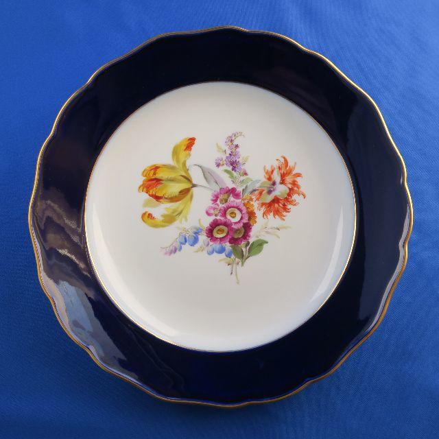 【一級品】マイセンのコバルトブルー皿（24.5cm）