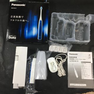 パナソニック(Panasonic)の美品 パナソニック 電動歯ブラシ ドルツ 青 EW-DL12-A(電動歯ブラシ)