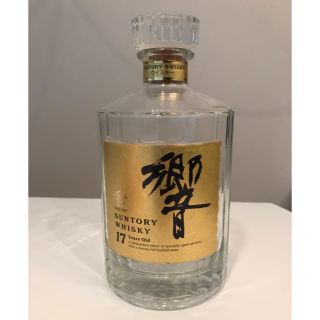 サントリー(サントリー)の響 17年 旧ボトル ゴールドラベル 空瓶 750ml 43% サントリー(ウイスキー)