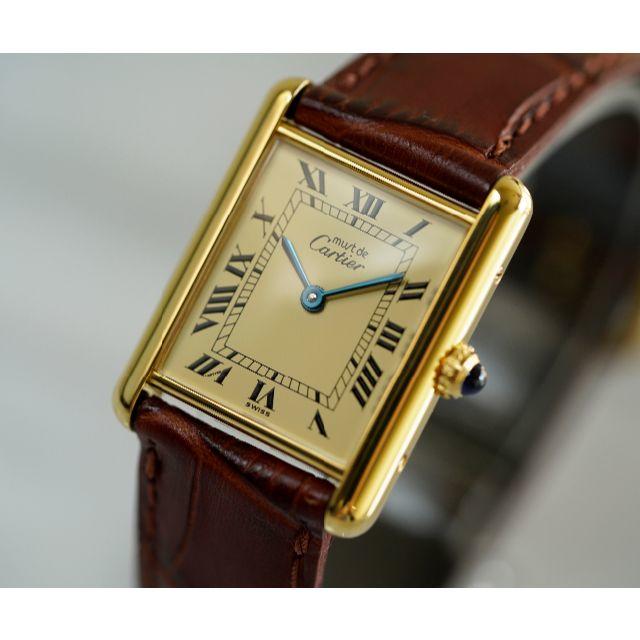 大きな割引 カルティエ 美品 専用 - Cartier マスト Cartier LM アイボリー タンク 腕時計(アナログ)