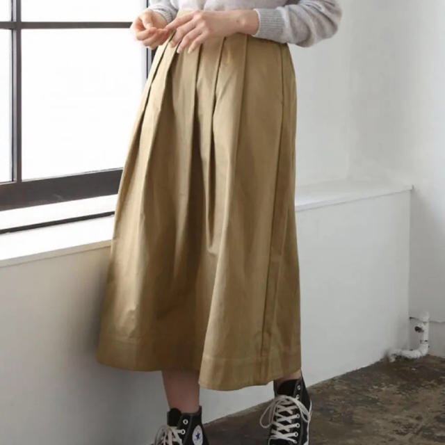 coen(コーエン)のcoen チノロングフレアスカート レディースのスカート(ロングスカート)の商品写真