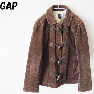 ギャップ(GAP)の【人気】ギャップ コーデュロイジャケット 内側ボア ブラウンサイズL レディース(ブルゾン)