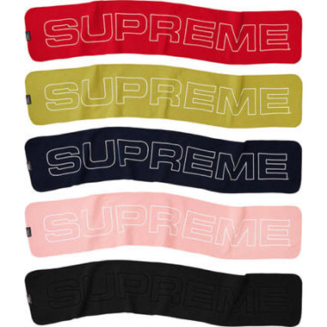 supreme Polartec Logo Scarf 黒 新品 未使用