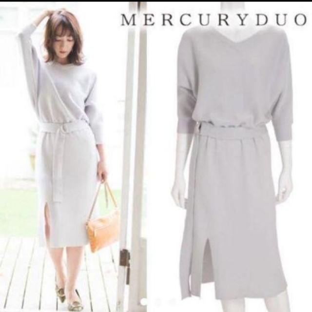 MERCURYDUO(マーキュリーデュオ)の新品未使用♡ニットワンピ♡マーキュリーデュオ レディースのワンピース(ひざ丈ワンピース)の商品写真