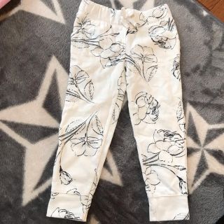 オールドネイビー(Old Navy)の新品！花柄 裏起毛パンツ(パンツ/スパッツ)