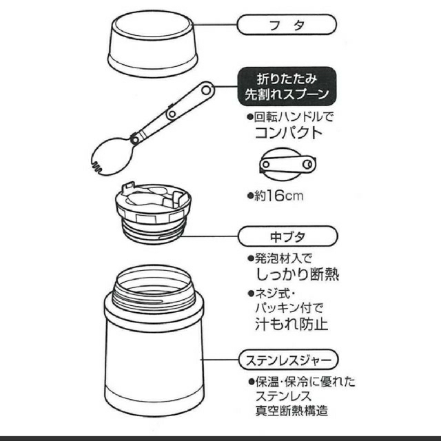 ミッキーマウス(ミッキーマウス)の新品 ミッキー 保温保冷フードジャー 弁当箱 450ml インテリア/住まい/日用品のキッチン/食器(弁当用品)の商品写真